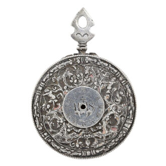 French silver Renaissance style pocket watch Circa 1800