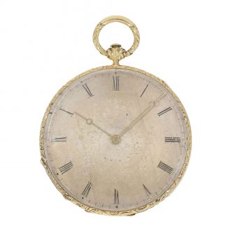 Swiss extremely thin lépine with very thin lépine calibre Circa 1850
