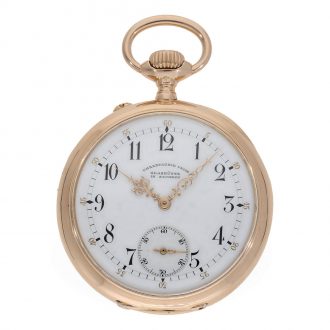 German 14 carat lever escapement pocket watch Circa 1900