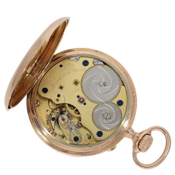 German 14 carat lever escapement pocket watch Circa 1900 German 14 carat lever escapement pocket watch Circa 1900