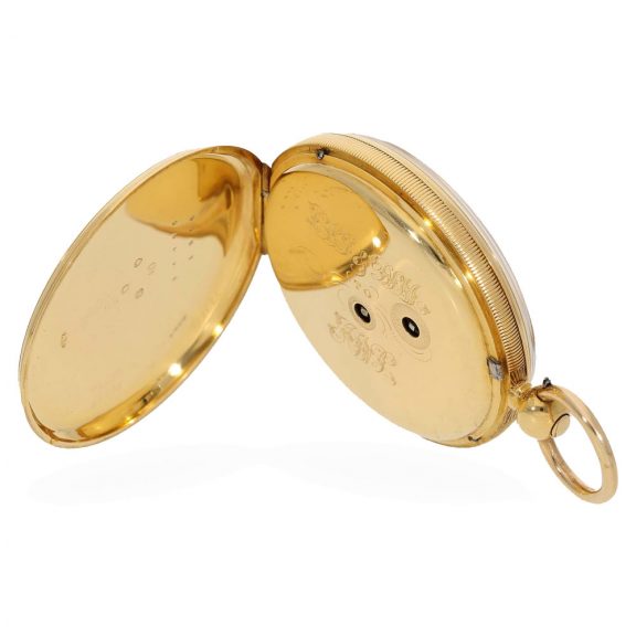 English 18 carat gold fine precision pocket watch Circa 1856 English 18 carat gold fine precision pocket watch Circa 1856