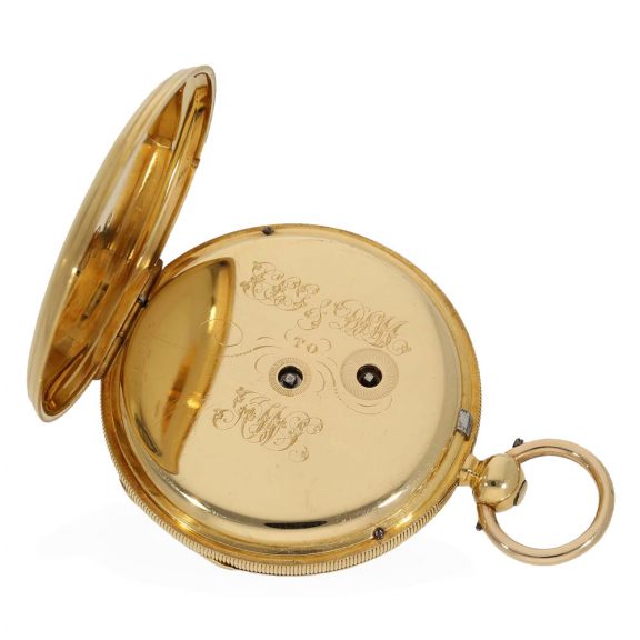 English 18 carat gold fine precision pocket watch Circa 1856 English 18 carat gold fine precision pocket watch Circa 1856