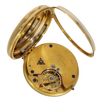 English 18 carat gold fine precision pocket watch Circa 1856