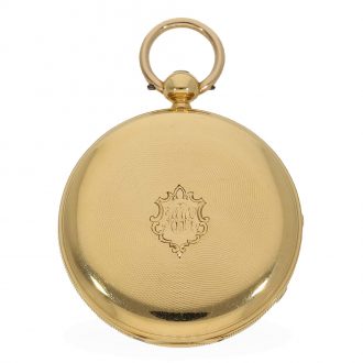 English 18 carat gold fine precision pocket watch Circa 1856