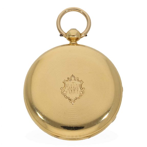 English 18 carat gold fine precision pocket watch Circa 1856 English 18 carat gold fine precision pocket watch Circa 1856