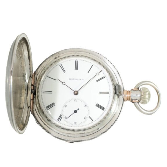 Swiss very early silver Jones caliber pocket watch Circa 1872