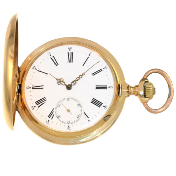 German 14k gold Ankerchronometer pocket watch Circa 1900