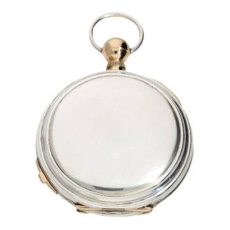 Swiss silver lever with stoppable second Circa 1870