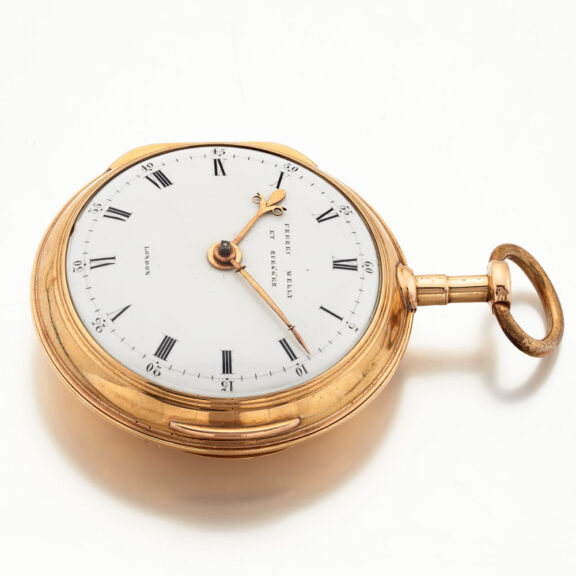 Fine English 18 carat gold cylinder pocket watch Circa 1791 Fine English 18 carat gold cylinder pocket watch Circa 1791