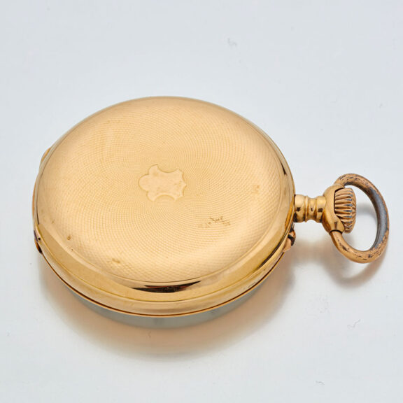 French 18 carat gold open faced lever watch Circa 1910 French 18 carat gold open faced lever watch Circa 1910