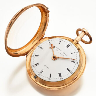 Fine English 18 carat gold cylinder pocket watch Circa 1791
