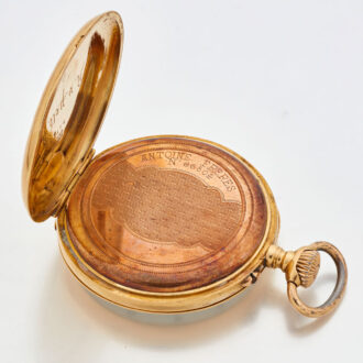 French 18 carat gold open faced lever watch Circa 1910