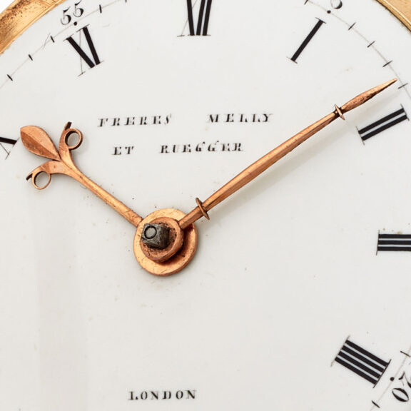 Fine English 18 carat gold cylinder pocket watch Circa 1791 Fine English 18 carat gold cylinder pocket watch Circa 1791