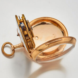 Fine English 18 carat gold cylinder pocket watch Circa 1791