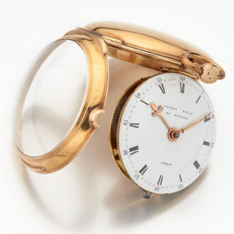 Fine English 18 carat gold cylinder pocket watch Circa 1791