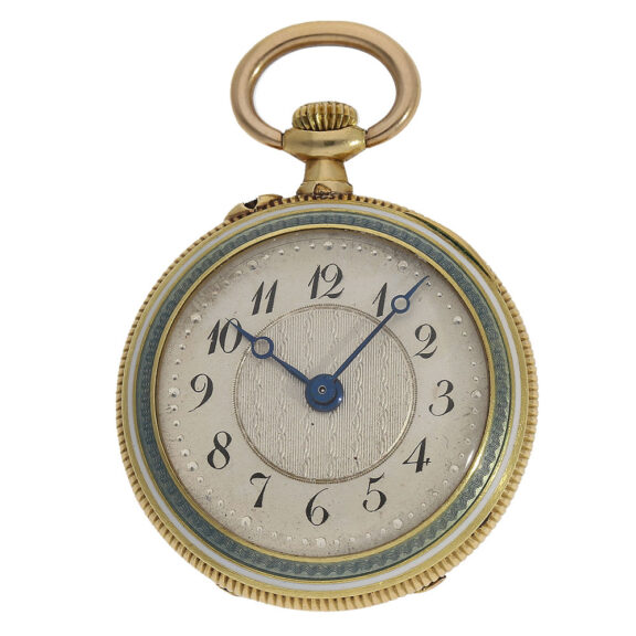 French 18 Carat gold pocket pendant ladies watch Circa 1920