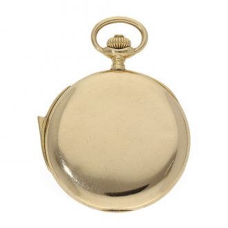 Swiss 18 Carat gold watch with minute repeater Circa 1910