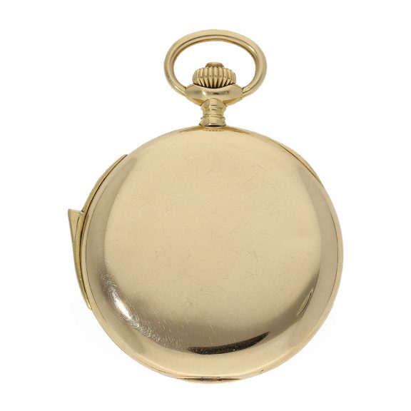 Swiss 18 Carat gold watch with minute repeater Circa 1910 Swiss 18 Carat gold watch with minute repeater Circa 1910