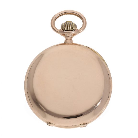 Swiss 14 carat gold full hunter cased watch of high quality Circa 1905 Swiss 14 carat gold full hunter cased watch of high quality Circa 1905