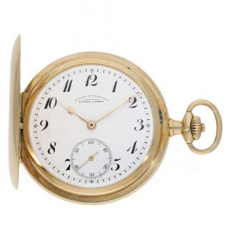 German 14 carat gold full hunter cased watch Circa 1926