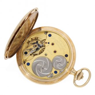 German 14 carat gold full hunter cased watch Circa 1926