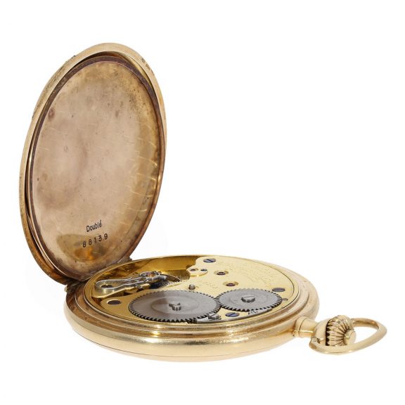 German 14 carat gold full hunter cased watch Circa 1926 German 14 carat gold full hunter cased watch Circa 1926