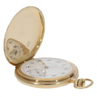 German 14 carat gold full hunter cased watch Circa 1926