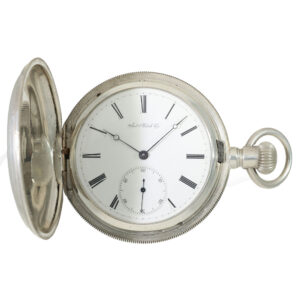 Swiss silver pocket watch with Jones caliber type B Circa 1872