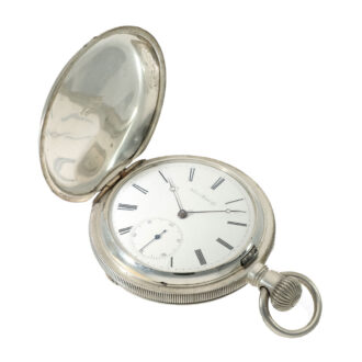 Swiss silver pocket watch with Jones caliber type B Circa 1872