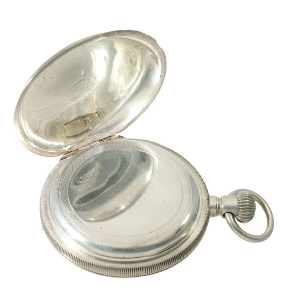 Swiss silver pocket watch with Jones caliber type B Circa 1872 Swiss silver pocket watch with Jones caliber type B Circa 1872