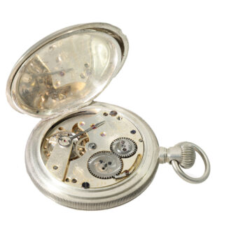 Swiss silver pocket watch with Jones caliber type B Circa 1872