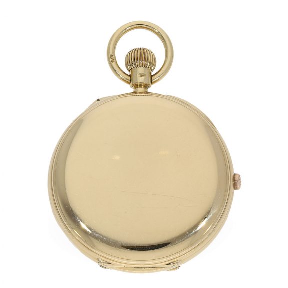 18 Carat gold English pocket watch with chronograph Circa 1859 18 Carat gold English pocket watch with chronograph Circa 1859