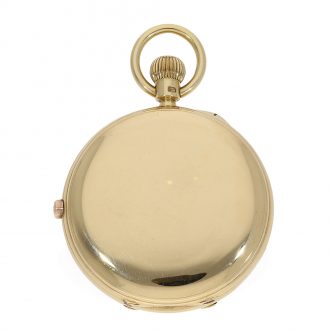 18 Carat gold English pocket watch with chronograph Circa 1859