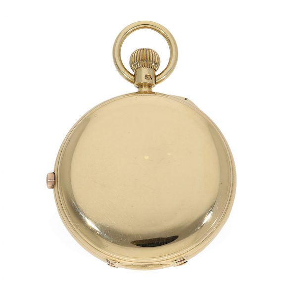 18 Carat gold English pocket watch with chronograph Circa 1859 18 Carat gold English pocket watch with chronograph Circa 1859