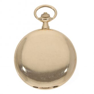 German 14 carat gold large full hunter cased pocket watch Circa 1913