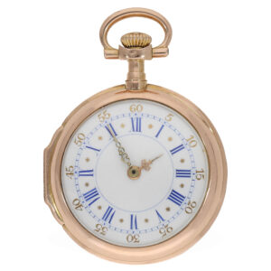Swiss 18 carat gold Louis XV pocket watch Circa 1880