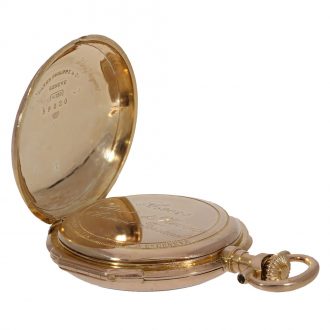 Swiss 18 carat gold Louis XV pocket watch Circa 1880
