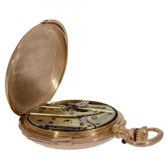 Swiss 18 carat gold Louis XV pocket watch Circa 1880