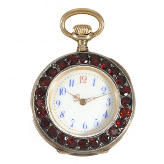Swiss 18 carat gold pendant watch with lever escapement Circa 1850