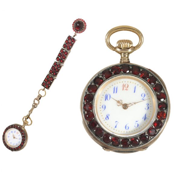 Swiss 18 carat gold pendant watch with lever escapement Circa 1850 Swiss 18 carat gold pendant watch with lever escapement Circa 1850