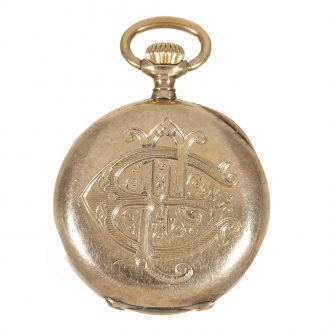 Swiss 18 carat gold pendant watch with lever escapement Circa 1850