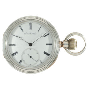 Swiss silver Jones caliber type H pocket watch Circa 1874