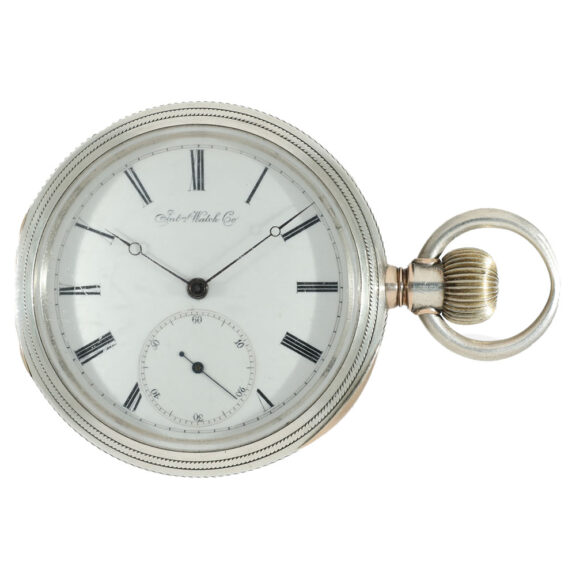 Swiss silver Jones caliber type H pocket watch Circa 1874