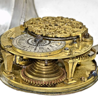 An original silver French with early verge movement Circa 1720 An original silver French with early verge movement Circa 1720