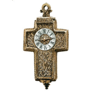 French one-handed crucifix-shaped pendant watch Circa 1650