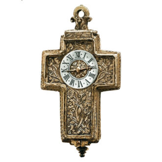 French one-handed crucifix-shaped pendant watch Circa 1650