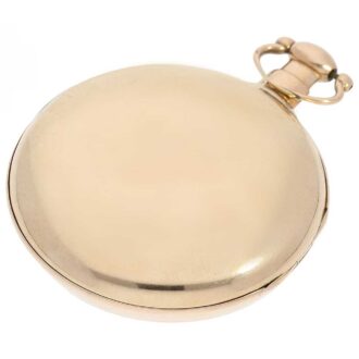 Rare gold verge pocket watch with visible balance Circa 1800