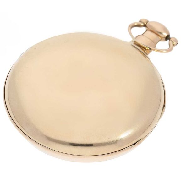 Rare gold verge pocket watch with visible balance Circa 1800 Rare gold verge pocket watch with visible balance Circa 1800