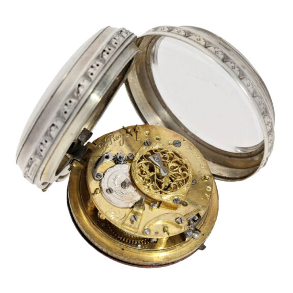 French silver verge with 1/8-repeater Circa 1770 French silver verge with 1/8-repeater Circa 1770