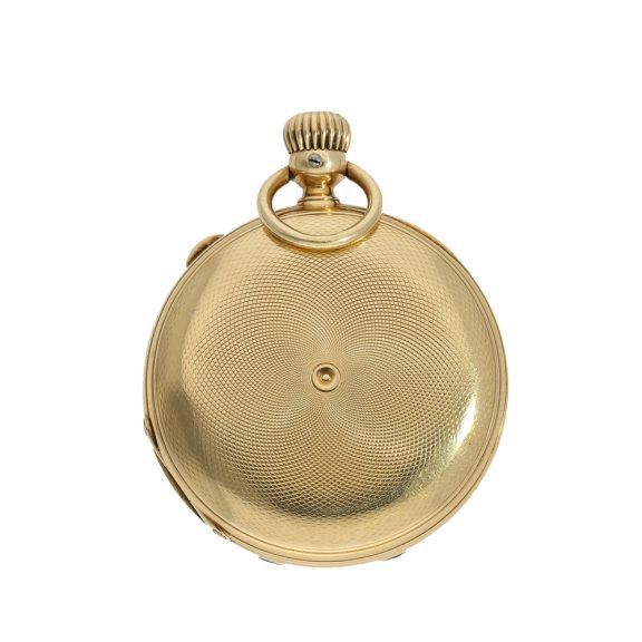 German 18 carat gold early full hunter cased watch Circa 1860 German 18 carat gold early full hunter cased watch Circa 1860